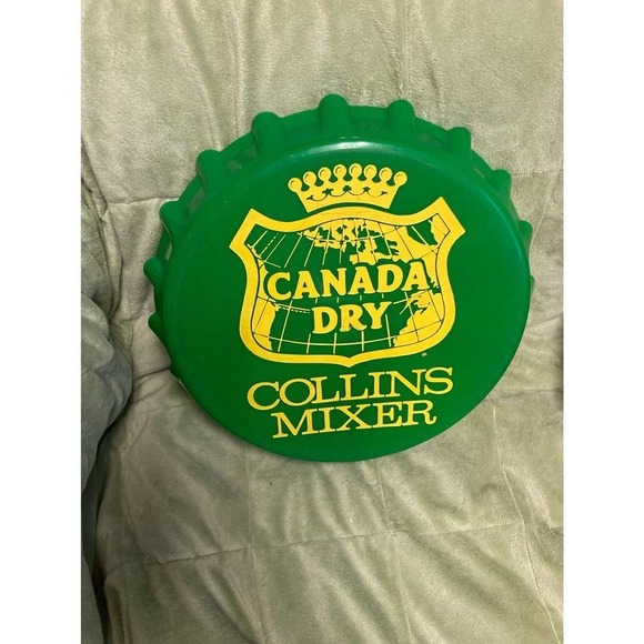 Canada Dry Collins Mixer Bottle Cap Sign - Picture 1 of 2